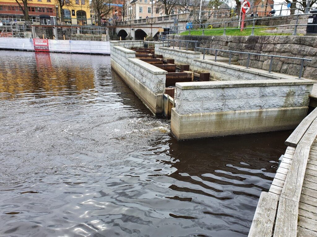 Fiskvägen vid Slottsbron i Örebro.