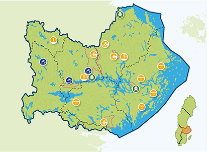 map of the Northern Baltic Sea District