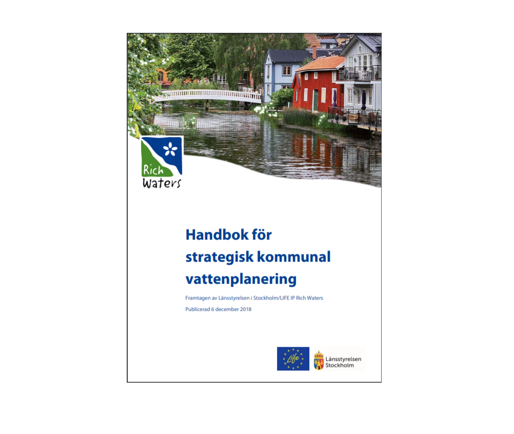 Omslag för Handbok för strategisk kommunal vattenplanering.