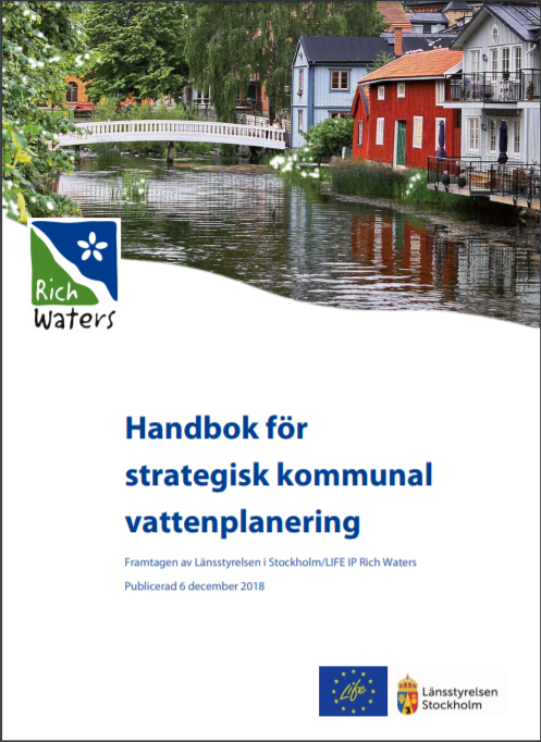 Omslag för Handbok för strategisk kommunal vattenplanering.