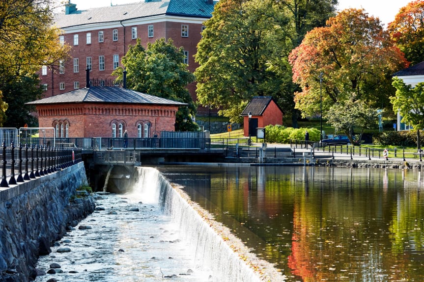 Faunapassagen i Västerås, vid Turbinbron och Västerås slott.